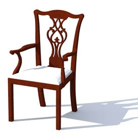 Classic chair 7 3D Object | FREE Artlantis Objects Download